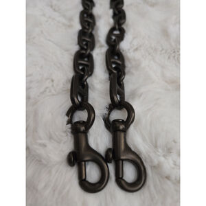 NWOT Coach Chunky Gunmetal 20" Chain Bag Strap